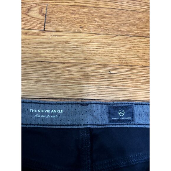 AG Adriano Goldschmied The Stevie Ankle Slim Straight Corduroy Pants Sz 28 Blue - Picture 2 of 4